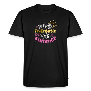 Kindergarten Child School Enrollment School Gift - Men's Premium Organic T-Shirt - black - Front - Nico (187cm)