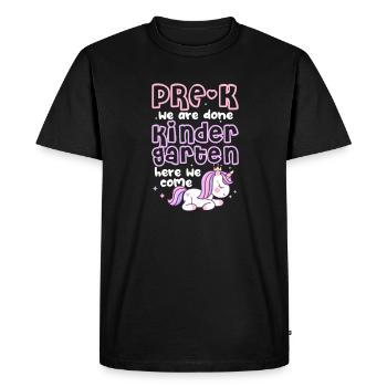 Enfant de maternelle Inscription scolaire Cadeau scolaire - T-shirt Premium bio Homme - noir - Devant - Nico (187cm)