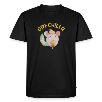 Chinchilla Rodent Pet Rodent Gift - Men's Premium Organic T-Shirt - black - Front - Nico (187cm)