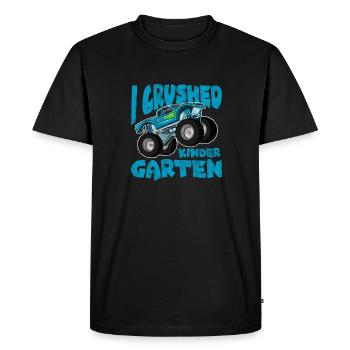 Kindergarten - Men's Premium Organic T-Shirt - black - Front - Nico (187cm)