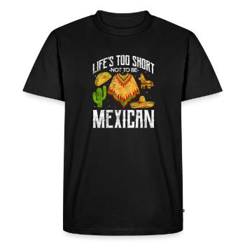 Mexique - T-shirt Premium bio Homme - noir - Devant - Nico (187cm)