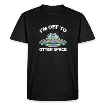 Loutre de mer Loutre Cadeau de loutre - T-shirt Premium bio Homme - noir - Devant - Nico (187cm)