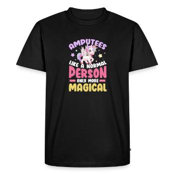 Amputation Amputation Prothèse Cadeau - T-shirt Premium bio Homme - noir - Devant - Nico (187cm)