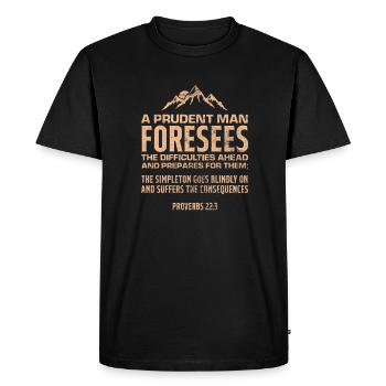 Bible - T-shirt Premium bio Homme - noir - Devant - Nico (187cm)
