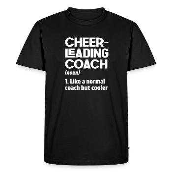 Cheerleader - Men's Premium Organic T-Shirt - black - Front - Nico (187cm)