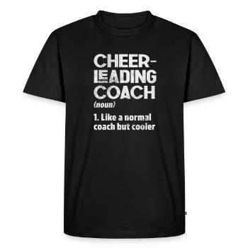 Cheerleader Cheerleading Sport Gymnastics Gift - Men's Premium Organic T-Shirt - black - Front - Nico (187cm)