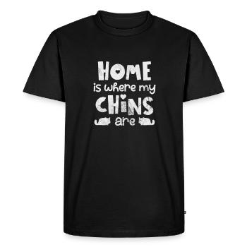 Chinchilla Rodent Pet Rodent Gift - Men's Premium Organic T-Shirt - black - Front - Nico (187cm)