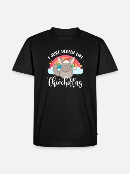 Chinchilla - Men's Premium Organic T-Shirt - black
