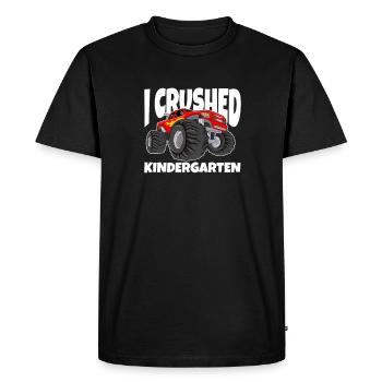 Enfant de maternelle Inscription scolaire Cadeau scolaire - T-shirt Premium bio Homme - noir - Devant - Nico (187cm)