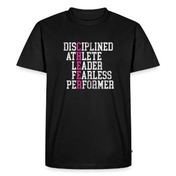 Cheerleader Cheerleading Sport Gymnastics Gift - Men's Premium Organic T-Shirt - black - Front - Nico (187cm)
