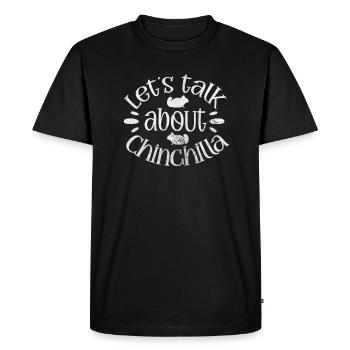 Chinchilla Rodent Pet Rodent Gift - Men's Premium Organic T-Shirt - black - Front - Nico (187cm)
