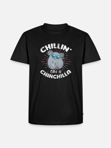 Chinchilla Gnaver Pet Gnaver Gave - Herre Premium økologisk T-shirt - sort