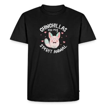 Chinchilla - T-shirt Premium bio Homme - noir - Devant - Nico (187cm)