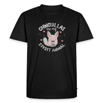 Chinchilla Rodent Pet Rodent Gift - Men's Premium Organic T-Shirt - black - Front - Nico (187cm)