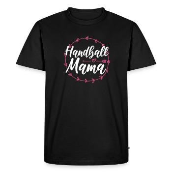 Handball - T-shirt Premium bio Homme - noir - Devant - Nico (187cm)