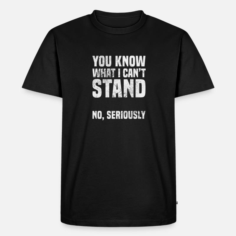 Amputation - Männer Premium Bio T-Shirt - Schwarz