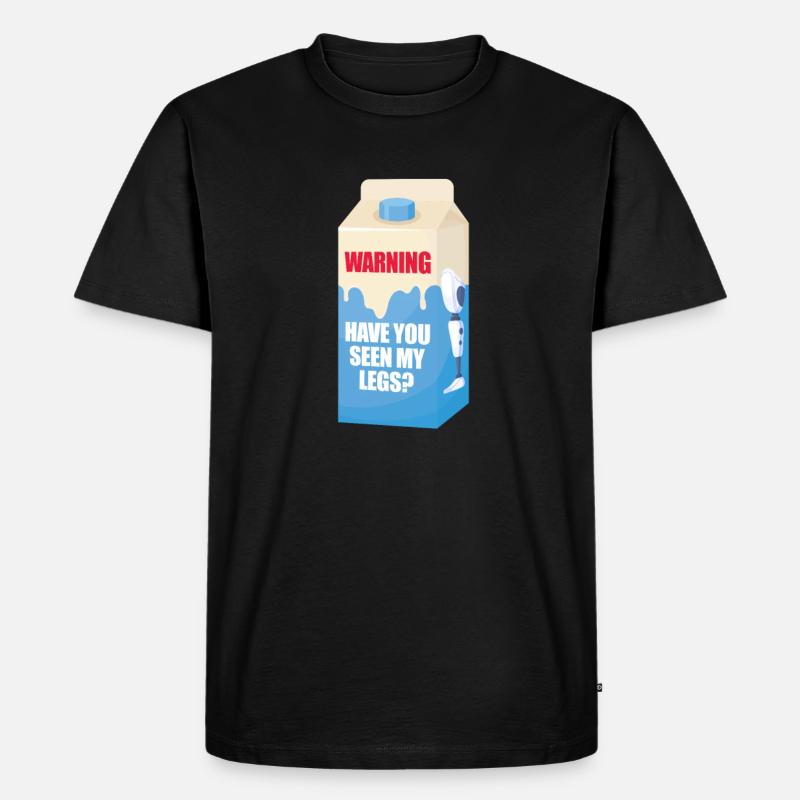 Amputation Amputieren Prothese Geschenk - Männer Premium Bio T-Shirt - Schwarz