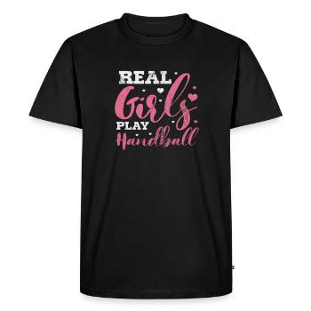 Handball Handball Joueur Handball Joueur de handball Cadeau sportif - T-shirt Premium bio Homme - noir - Devant - Nico (187cm)