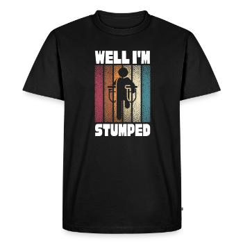 Amputation Amputation Prothèse Cadeau - T-shirt Premium bio Homme - noir - Devant - Nico (187cm)