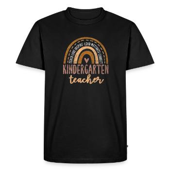 Kindergarten - Men's Premium Organic T-Shirt - black - Front - Nico (187cm)