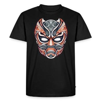 Lucha Libre Masque de Lutte Mexicaine Luchador - T-shirt Premium bio Homme - noir - Devant - Nico (187cm)