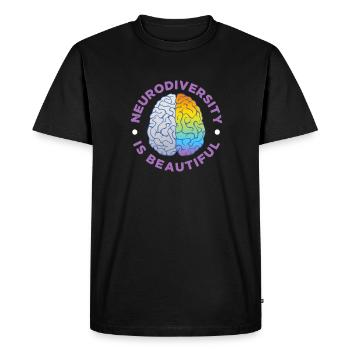 ADHD ADHD Attention Deficit Gift - Men's Premium Organic T-Shirt - black - Front - Nico (187cm)