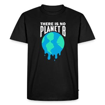 Changement climatique - T-shirt Premium bio Homme - noir - Devant - Nico (187cm)