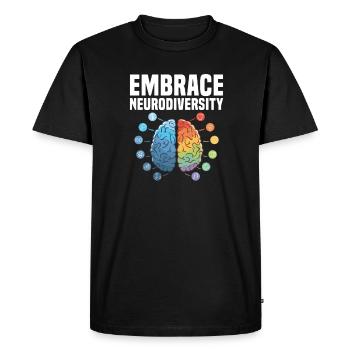ADHD ADHD Attention Deficit Gift - Men's Premium Organic T-Shirt - black - Front - Nico (187cm)