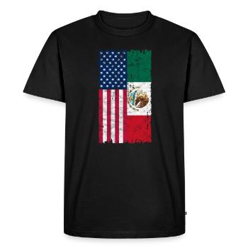 Mexique - T-shirt Premium bio Homme - noir - Devant - Nico (187cm)