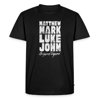 Bible - T-shirt Premium bio Homme - noir - Devant - Nico (187cm)