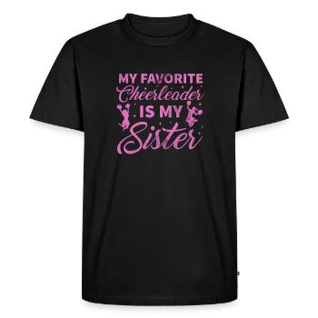 Cheerleader Cheerleading Sport Gymnastics Gift - Men's Premium Organic T-Shirt - black - Front - Nico (187cm)