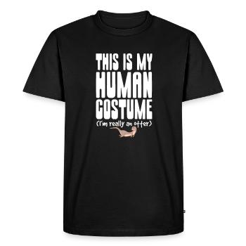 Loutre de mer Loutre Cadeau de loutre - T-shirt Premium bio Homme - noir - Devant - Nico (187cm)
