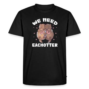 Loutre de mer Loutre Cadeau de loutre - T-shirt Premium bio Homme - noir - Devant - Nico (187cm)