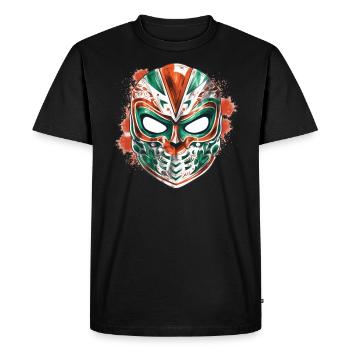 Lucha Libre Masque de Lutte Mexicaine Luchador - T-shirt Premium bio Homme - noir - Devant - Nico (187cm)