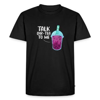 Bubble Tea Boba Tea Kawaii Cadeau - T-shirt Premium bio Homme - noir - Devant - Nico (187cm)