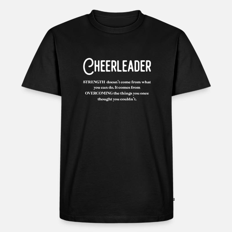 Cheerleader - Männer Premium Bio T-Shirt - Schwarz