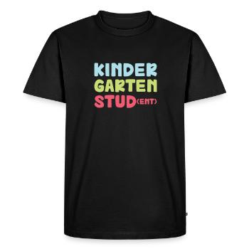 Kindergarten Child School Enrollment School Gift - Men's Premium Organic T-Shirt - black - Front - Nico (187cm)