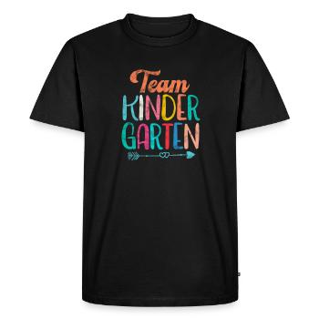 Kindergarten - Men's Premium Organic T-Shirt - black - Front - Nico (187cm)