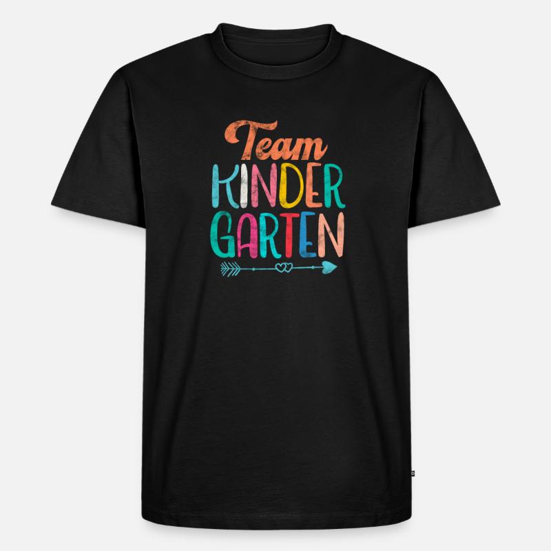 Kindergarten - Männer Premium Bio T-Shirt - Schwarz
