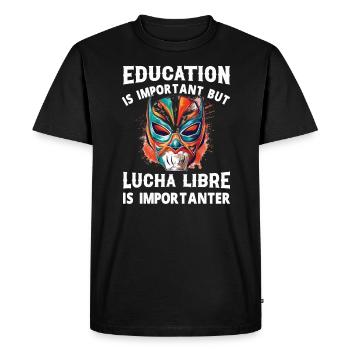 Lucha Libre Masque de Lutte Mexicaine Luchador - T-shirt Premium bio Homme - noir - Devant - Nico (187cm)