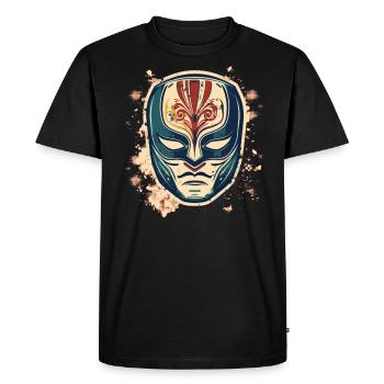 Lucha Libre Masque de Lutte Mexicaine Luchador - T-shirt Premium bio Homme - noir - Devant - Nico (187cm)