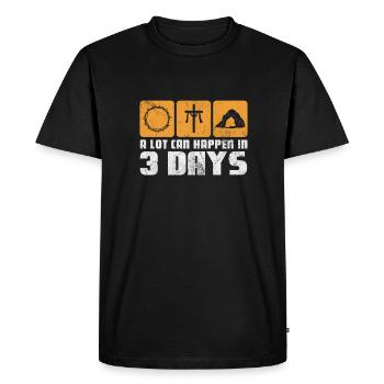 Bible - T-shirt Premium bio Homme - noir - Devant - Nico (187cm)