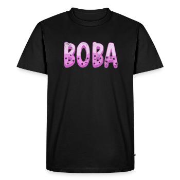 Bubble Tea Boba Tea Kawaii Cadeau - T-shirt Premium bio Homme - noir - Devant - Nico (187cm)
