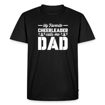 Cheerleader - Men's Premium Organic T-Shirt - black - Front - Nico (187cm)