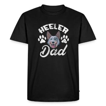 Père de chien de bétail australien - T-shirt Premium bio Homme - noir - Devant - Nico (187cm)