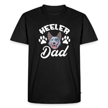 Chien de bétail australien Père Chien Chien Cadeau - T-shirt Premium bio Homme - noir - Devant - Nico (187cm)