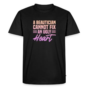 Beautician Cosmetics Makeup Gift - Men's Premium Organic T-Shirt - black - Front - Nico (187cm)
