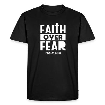 Bible Bible Versets chrétiens Don de Jésus - T-shirt Premium bio Homme - noir - Devant - Nico (187cm)