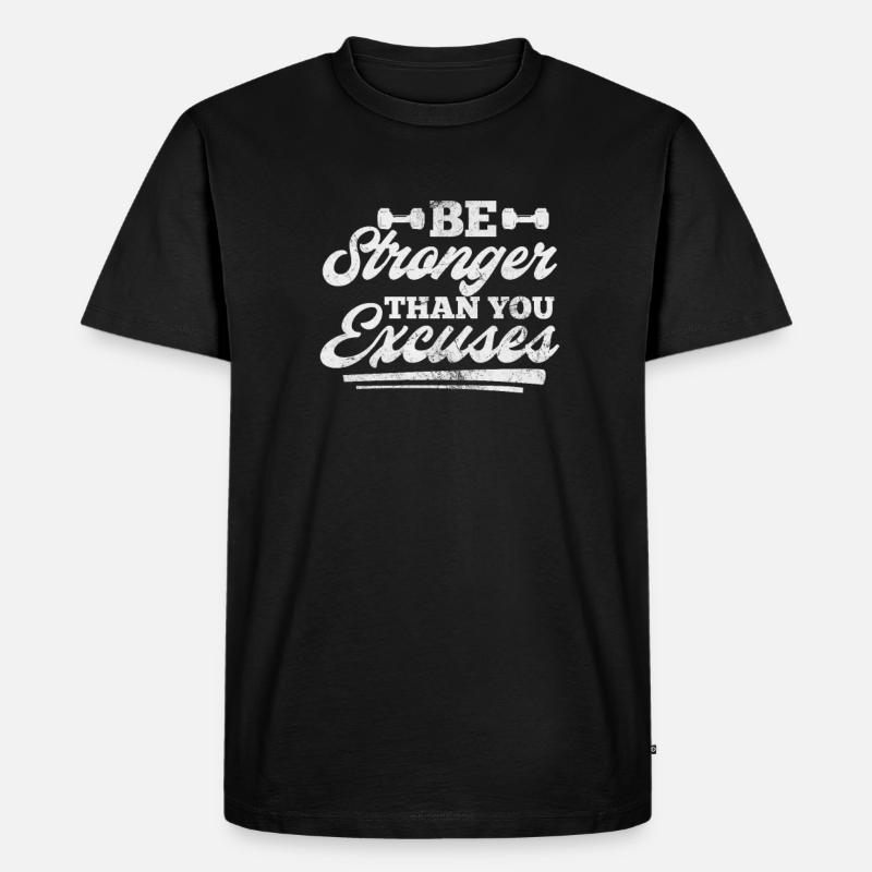 Bodybuilder - Männer Premium Bio T-Shirt - Schwarz