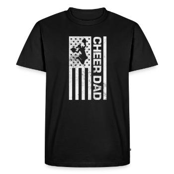 Cheerleader Cheerleading Sport Gymnastics Gift - Men's Premium Organic T-Shirt - black - Front - Nico (187cm)